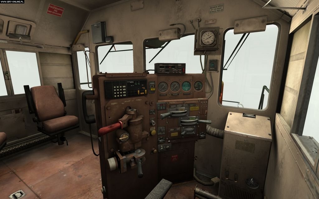 Microsoft Train Simulator 2 train cabin